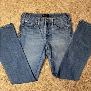 Banana Republic Womens Blue Jeans Slim Boot Cut Size 4 Work Faded Dark Pants